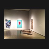 Graham Peacock's Starry Night, 1986, with paintings by Doug Haynes and Robert Scott, and a sculpture by Catherine Burgess,
at the Art Gallery of Alberta's '90 x 90' Anniversary Exhibition, Summer 2014