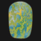 Mediterranean Blue Oval 1985
81 x 52 inches