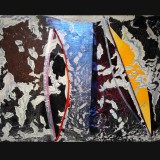 North Exposure 2015aprox. 85 x 110 inchesAcrylic on canvas with collage