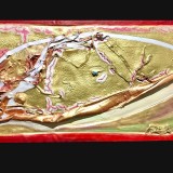 Untitled 2017approx 35 x 60 inchesAcrylic on canvas with collage