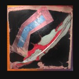 Untitled 2017approx 60 x 60 inchesAcrylic on canvas with collage