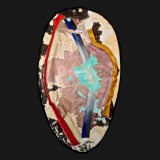 Royal Flush, 2012 Acrylic on Canvas, 69 x 38 3/4 x 3 inches