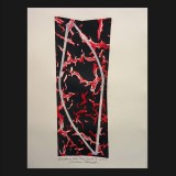 Pamukkali Suite, Plate One #7, 2010
Mono Linoleum Print on Rag paper
30