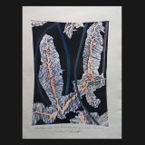 Pamukkali Suite, Plate Four #3, 2010
Mono Linoleum Print on Rag paper
39