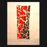 Pamukkali Suite, Plate One #11, 2010
Mono Linoleum Print on Rag paper
30