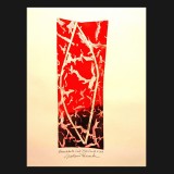 Pamukkali Suite, Plate One #13, 2010
Mono Linoleum Print on Rag paper
30