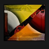 TOUCHING, 'Within the Frame’, Suite Two, 2016- 2017,32 x 36 inches,  Acrylics with Canvas Collage  
