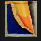 MYSTIC, TROPHY, 'Within the Frame’, Suite Two, 2016- 2017,36 x 32 inches,  Acrylics with Canvas Collage